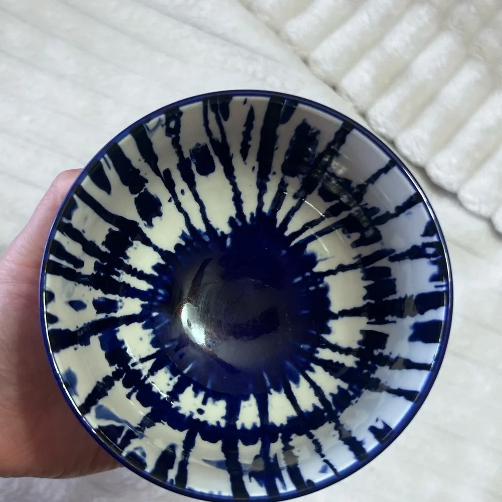 Blue Artistic Ceramic Bowl Set